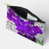 Schöne lila Iris Zubehörtasche (Offen)