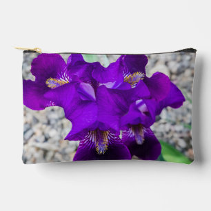 Schöne lila Iris Zubehörtasche