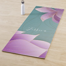 Schöne lila Lotus-Blume Personalisiert Yoga