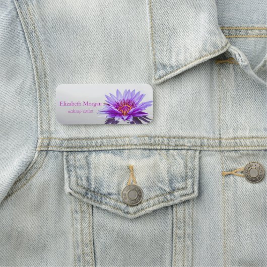 Schöne Lila Lotus, See Namensschild (Beispiel)