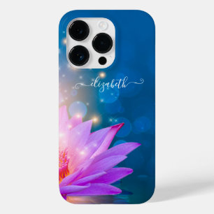 Schöne lila Lotusblume, See, Blau, Zen Case-Mate iPhone 14 Pro Hülle