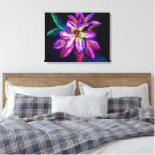 Schöne Lila Malerei-Blume Leinwanddruck (Insitu (Schlafzimmer))