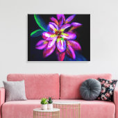 Schöne Lila Malerei-Blume Leinwanddruck (Insitu (Wohnzimmer))
