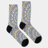 Schöne Lila Mandala Socken (Rechts)