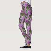 Schöne Lila Mauve Lilace Blume Leggings (Links)
