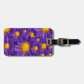 Schöne Lila Michaelmas Daisies Gepäckanhänger (Vorderseite horizontal)