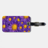 Schöne Lila Michaelmas Daisies Gepäckanhänger (Rückseite horizontal)
