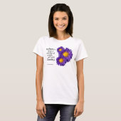 Schöne Lila Michaelmas Daisies T-Shirt (Vorne ganz)