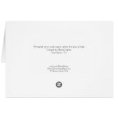 Schöne Lila Mohnfotografie Leere Mitteilungskarten (Rückseite Horizontal)