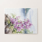Schöne Lila Orchideen Puzzle (Horizontal)