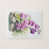 Schöne Lila Orchideen Puzzle (Horizontal)
