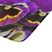 Schöne lila Pansy-Blume Schneidebrett (Ecke)
