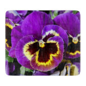 Schöne lila Pansy-Blume Schneidebrett (Vorderseite)