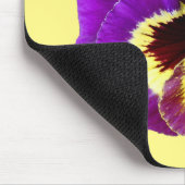 Schöne lila Pansy Mousepad (Ecke)