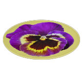 Schöne lila Pansy Schneidebrett (Ecke)
