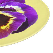 Schöne lila Pansy Schneidebrett (Ecke)