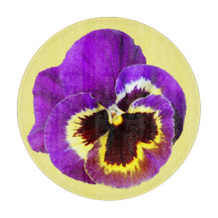 Schöne lila Pansy Schneidebrett