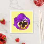 Schöne lila Pansy Serviette (Beispiel)