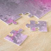 Schöne Lila Pink Lily Blume - Kunst Zeichnend Puzzle (Seite)