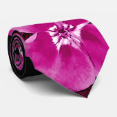 Schöne Lila rosa, floralhawaiianische Krawatte (Gerollt)
