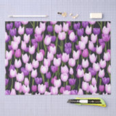 Schöne Lila Rosa Tulip Flora und Fauna Seidenpapier (Handwerk)