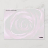 Schöne Lila Rose Blume Petals Girls Geschenke Postkarte (Rückseite)