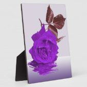 Schöne Lila Rose Foto Plaque Fotoplatte (Seite)