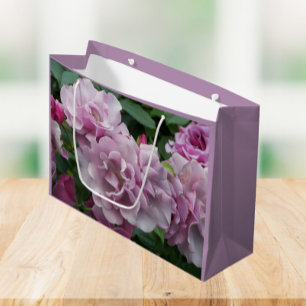 Schöne Lila Rose Große Geschenktüte
