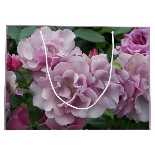 Schöne Lila Rose Große Geschenktüte (Rückseite)