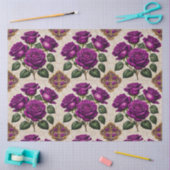 Schöne Lila Rose Populäre Sammlung Seidenpapier (Basteln)