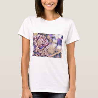 Schöne lila Rose T-Shirt