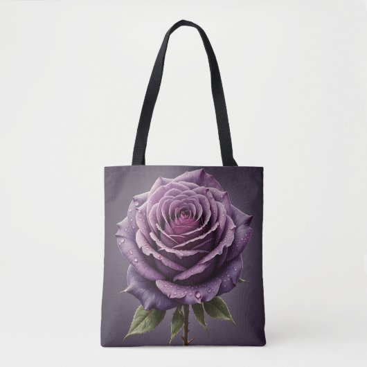 Schöne lila Rose Tasche (Vorderseite)