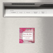Schöne Lila rustikale Save the Date Magnet (In Situ (Geschirrspüler))