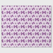 Schöne lila Satin-Bögen Geschenkpapier (Flach)