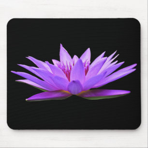 Schöne Lila Schwimmwasserlilie Mousepad
