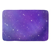Schöne Lila Starry Sky Galaxy Kunst Badematte (Vorderseite)