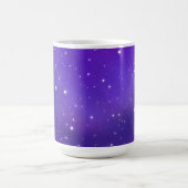 Schöne Lila Starry Sky Galaxy Kunst Kaffeetasse (Mittel)