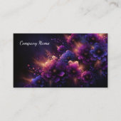 Schöne Lila und blaue Abstrakte Blüte Visitenkarte (Vorderseite)