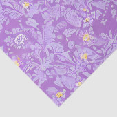 Schöne Lila und gelbe Blumen Seidenpapier (Ausschnitt)