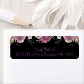 Schöne Lila und schwarze Flora (Insitu)