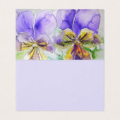Schöne Lila Viola Malerei Liebe Geburtstagskarte (Innenseite Aufgefaltet)
