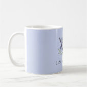 Schöne lila violette Blumen in der Vase Kaffeetasse (Links)