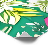 Schöne lila-weiße Lilie-Blume Poster (Ecke)