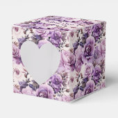 Schöne Lila Wildblumen Geschenkschachtel (Vorderseite)