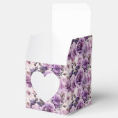 Schöne Lila Wildblumen Geschenkschachtel (Geöffnet)