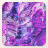 Schöne Lila Wirbel Smokey Background Rechteckiger Pappuntersetzer (Vorderseite)