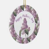Schöne Lilac Blume Muttertag Keramik Ornament (Rechts)