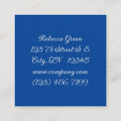 Schöne Lilacs im rustikalen Mason Jar Quadratische Visitenkarte (Rückseite)