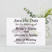 Schöne Lilacs Save The Date (Stehend Vorderseite)