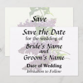 Schöne Lilacs Save The Date (Vorne/Hinten)